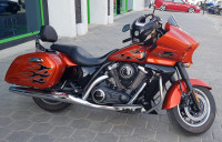 Candy Burnt Orange Kawasaki Vulcan Vaquero 1700