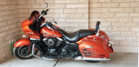 Candy Burnt Orange Kawasaki Vulcan Vaquero 1700