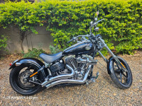 Black Harley Davidson Softail Classic Rocker C