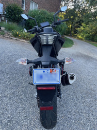 Black/red KTM 390 Duke