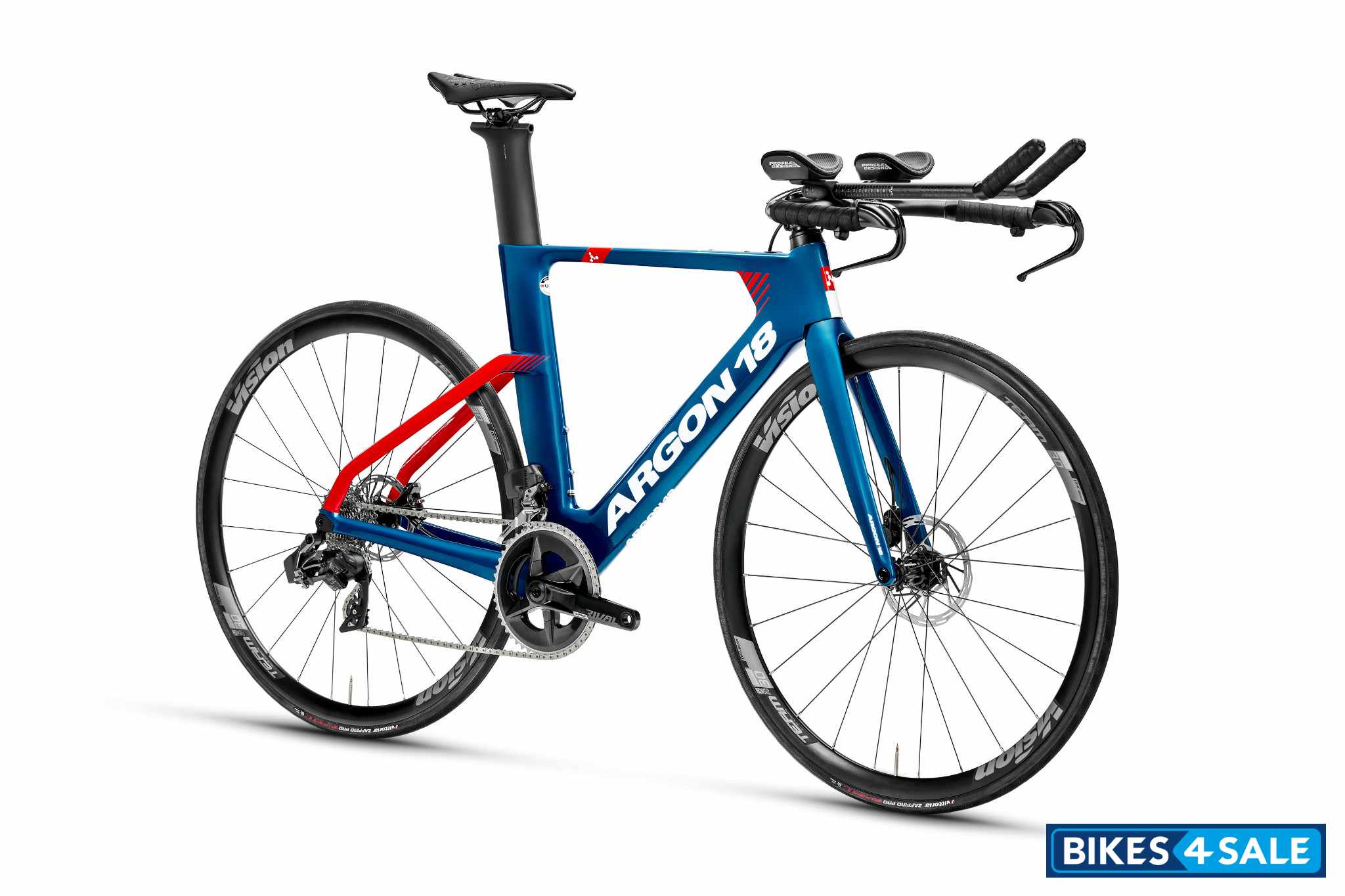 Argon 18 E-117 Tri Disc SRAM Rival AXS - Ocean Blue Metallic Gloss